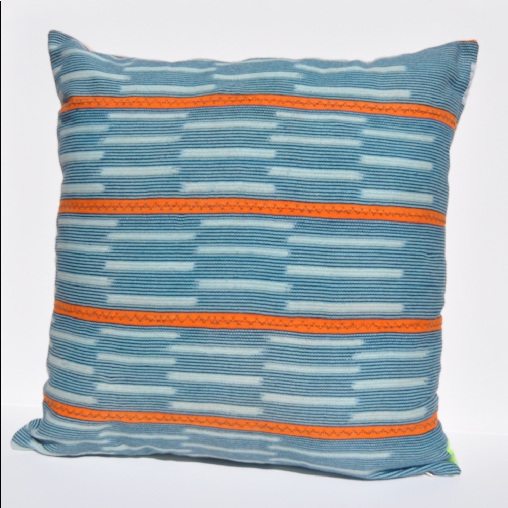 African Baule Stripe Pillow